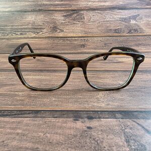 Ray-Ban Eyeglasses RB5285‎ 2383 Square Frame Mens 50mm Tortoise Green Italy